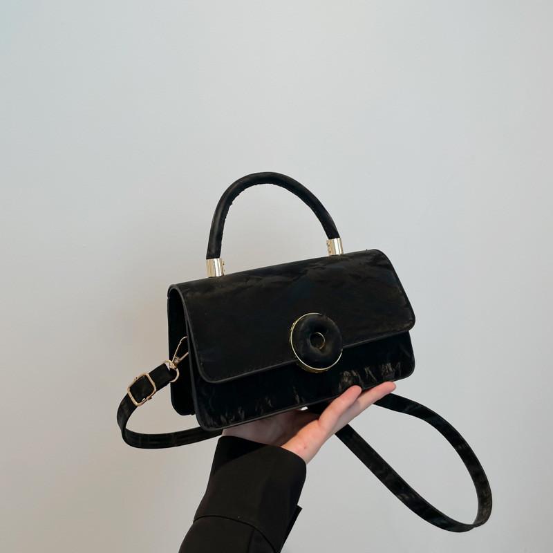 

Шикарная мини-сумка-квадрат из искусственной кожи для женщин, в стильных цветах, для повседневного использования StyleA