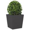 Vidaxl Garden Planter, Black, 50X50X50 Cm, Steel