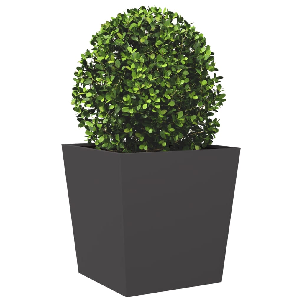 Vidaxl Garden Planter, Black, 50X50X50 Cm, Steel