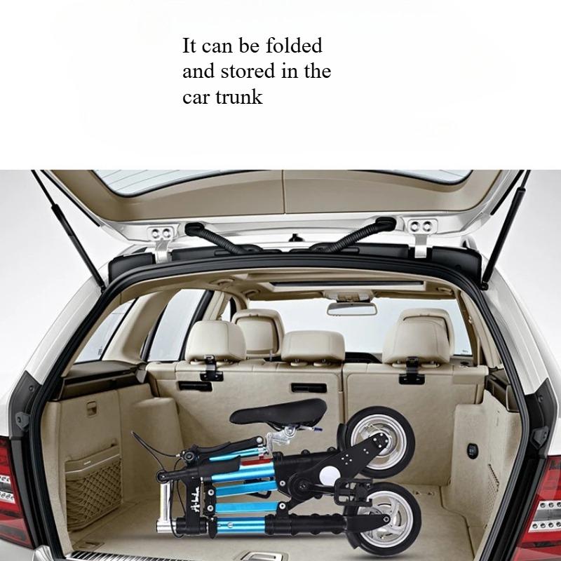 10 Inch ABike Folding Bike 8 Inch Mini Portable Pedal Bicycle Ultra Compact Lightweight Commuter Bike