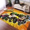 H-Hot Wheels-Themed Large Carpet Mat for Bedroom and Living Room Decor Stylish Area Rug Long Hallway Entryway Doormat Durable