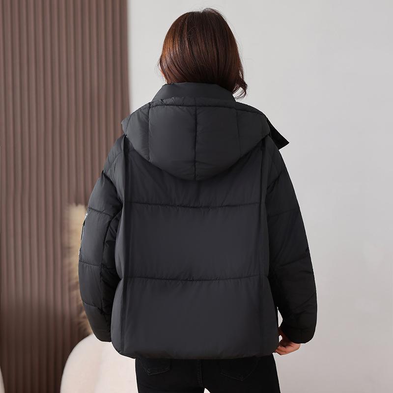 Kurze Daunenjacke für Damen Winter Neu Kleine Steppjacke Dicke Brotjacke