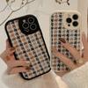 Fleece Cloth Small Fragrance Style 14pro Max IPhone Case IPhone 13 Checked 12 Suitable for 15 Houndstooth 11 X