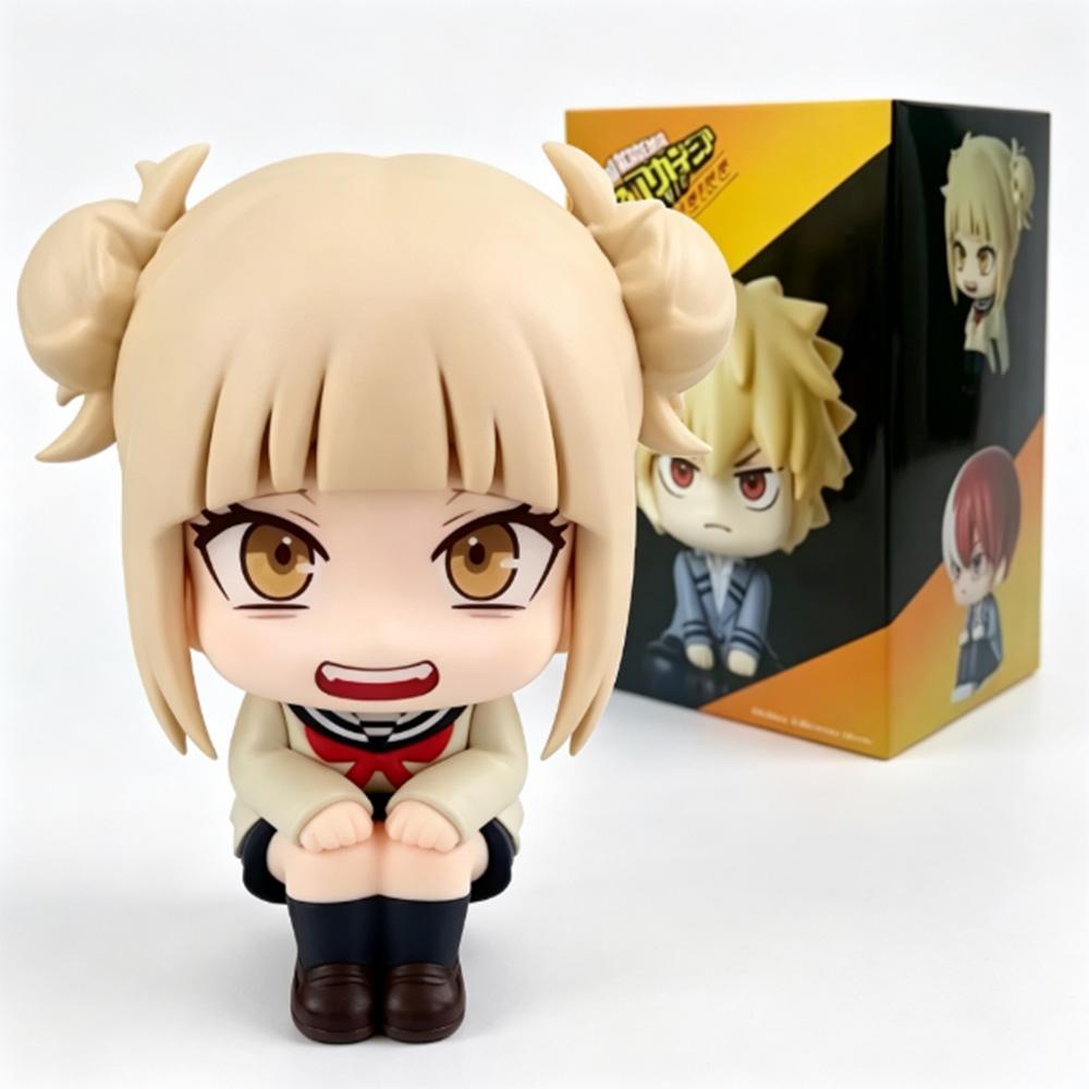 My Hero Academia Chibi PVC Figurine Set - Tomura Shigaraki Izuku Midoriya Katsuki Bakugo Collectible Toys Cute Anime Figures