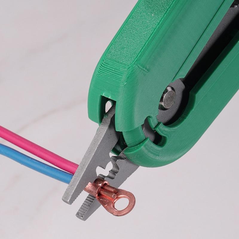 Heavy Duty Multi Purpose Wire Stripping Tool With Safety Lock Sturdy Alloy Steel Blade For Electrical Repair And Crimping