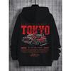 3D Digital Printed Street Racing, Underground Racing Hooded Sweatshirt, Fashionable and Trendy Casual Children's Clothing