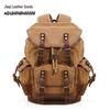 Large Waterproof Oil Wax Canvas Backpack for Laptop, Hiking & Travel
