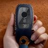 Leder Auto Schlüsselhülle Etui für Mercedes benz A C E S G Klasse GLC CLE CLA GLB GLS W177 W205 W213 W222 X167 AMG Halter