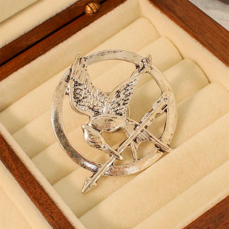 1pc Creative & Versatile Vintage Mockingbird Metal Badge Retro Brooch Pin For Backpack, Clothing, And Accessories