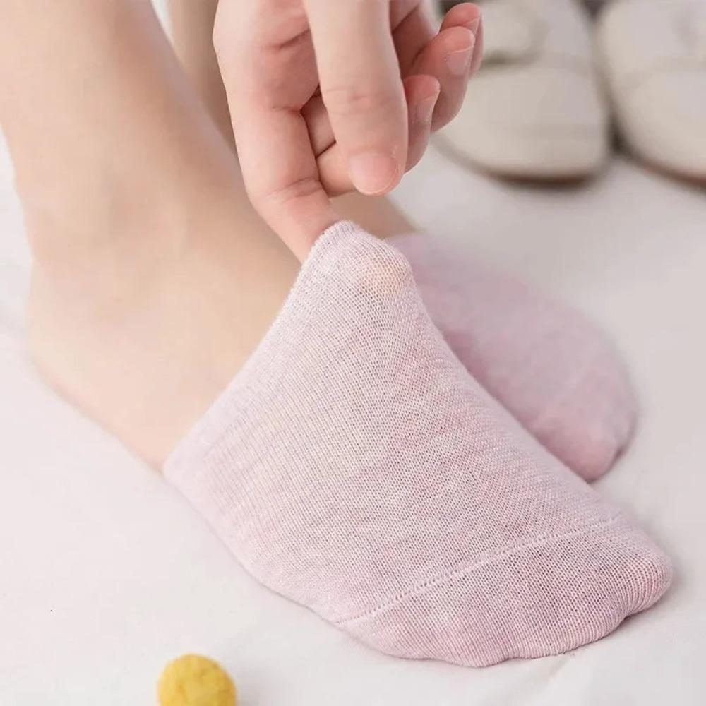 Thin Half Palm Socks Solid Color Invisible Half Socks Breathable Forefoot Socks  Summer