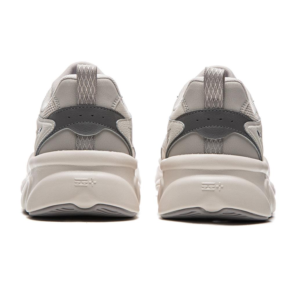 Li Ning Milk Coconut Cushioning Rebound Slip Resistant Abrasion Resistant Height Increasing Low Top Casual Shoes Men's AGCW115-1