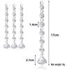 Acrylic Snowflake & Water Drop Beaded Ornaments - Christmas Tree Decoration in 12 Colors