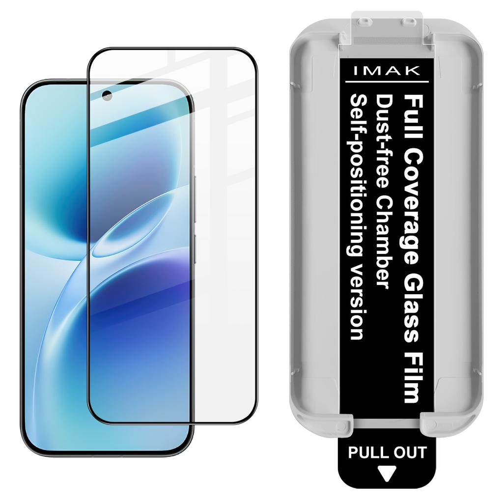 For Vivo S50 Pro Mini 5G Glass IMAK Dust-free Cabin Full-screen Tempered Glass Film Supports Fingerprint Unlock