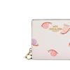New COACH Snap Wallet Artificial Leather Card Holder, Wallet Regular Women's Chalk White C9913-IMCAH