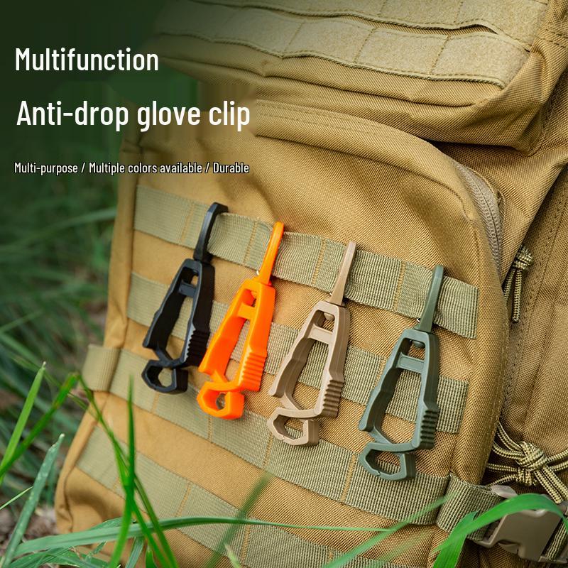 Tactical Gear Multi-functional Backpack Glove Clip Hook Orange Clip