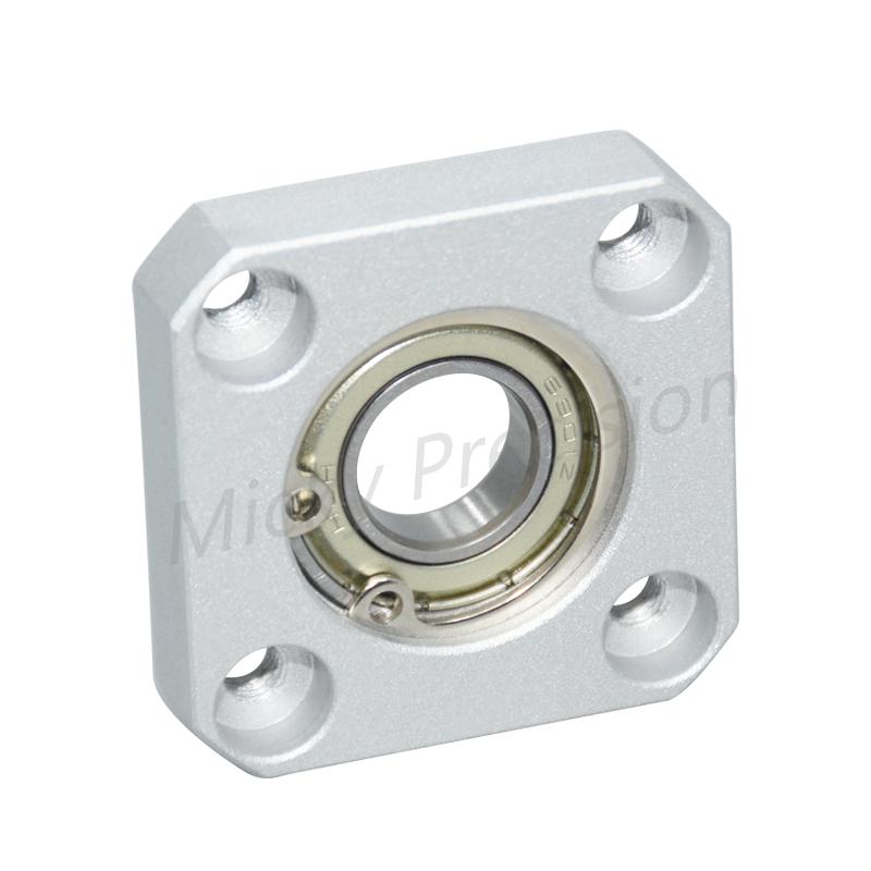 Inlay Retaining Ring Type Square Flange Bearing with Housing Bearing seat assembly Aluminum Carbon Steel Nickel diameter 3-50mm