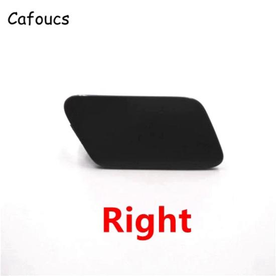 Cafoucs Car Headlamp Water Spray Jet Cover For Citroen C5 2009-2012 Headlight Washer Nozzle Caps