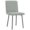 VidaXL Chaises à manger lot de 4 Gris clair Velours, chaise, chaise de salon, chaise d'accent, chaise de cuisine, siège de 3315256
