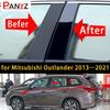 6 stk/sett For Mitsubishi Outlander 2013 2014 2015 2016 2017 2018    Bil Stolper Dør Vinduslist Deksel Klistremerke