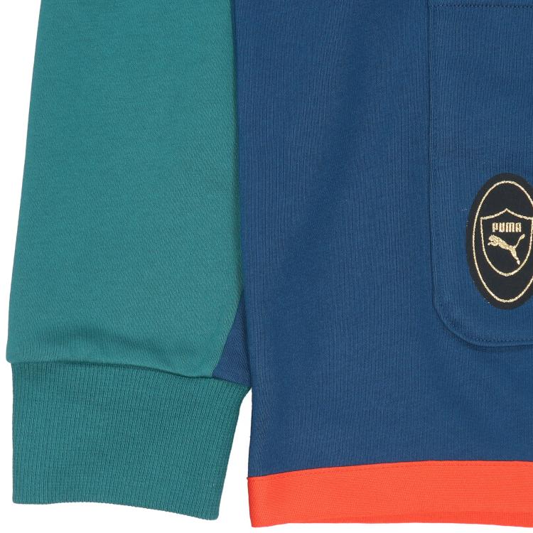 Puma Mix Badge Long Cardigan Unisex Tops Nautical-Blue 537004-45