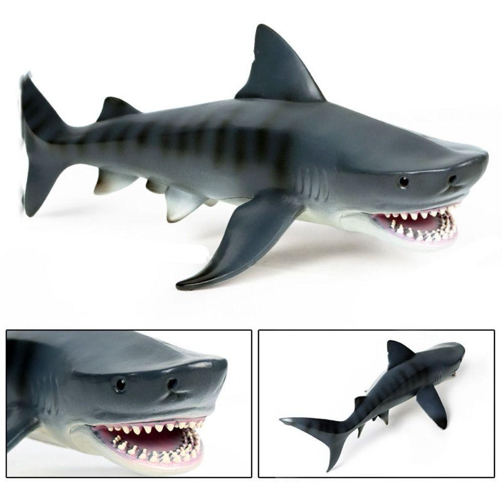 Handmad Ocean Animals Ornaments Realistic Simulated Shark Decorations  Children Toys