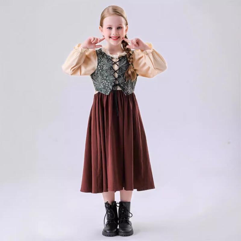 Halloween Children's New Medieval Rich Costumes Little Boys and Girls Play Costumes