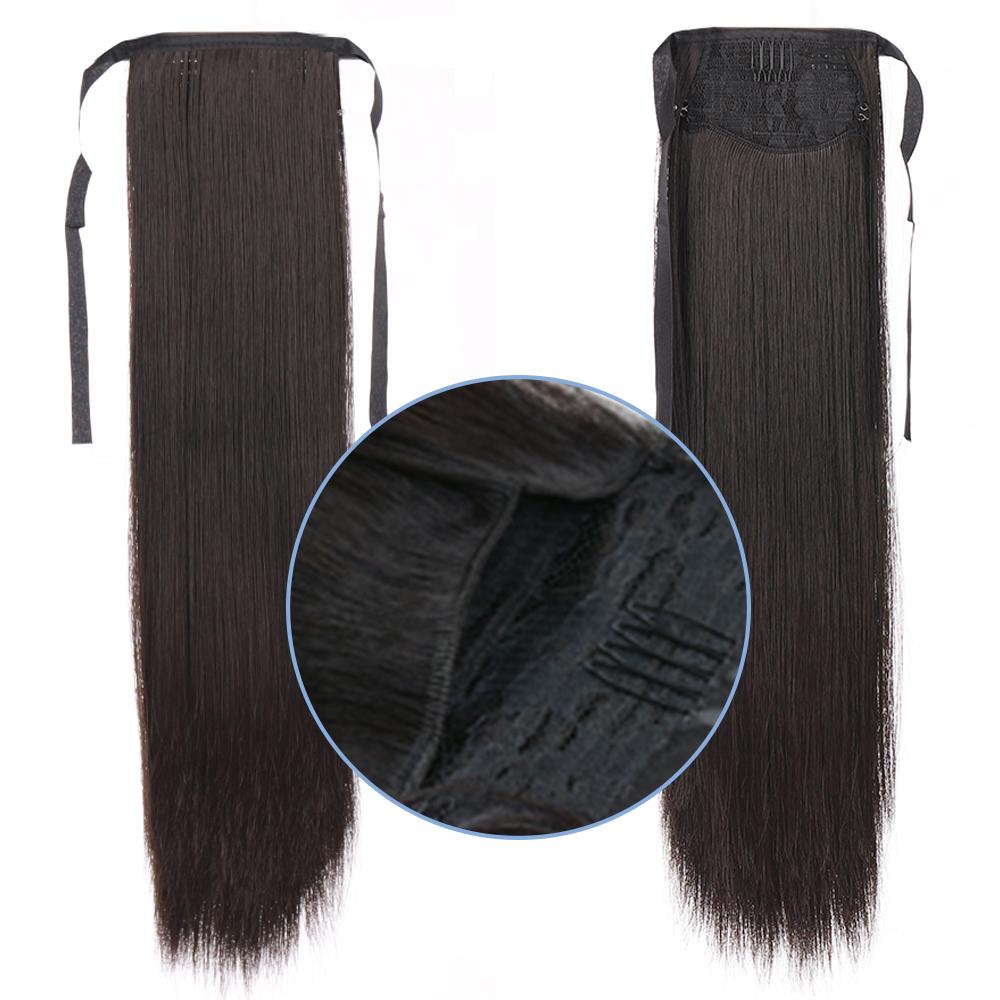 

Женские длинные волосы с хвостиком Bybrana, натуральные синтетические волосы для повседневного ношения и устойчивость к высоким температурам 60cm