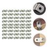 120 Pcs Stainless Steel Corner Code Angle Brackets Fixed Clips Connector Frame Mirror Cabinet Hardware Fastener Corner Braces