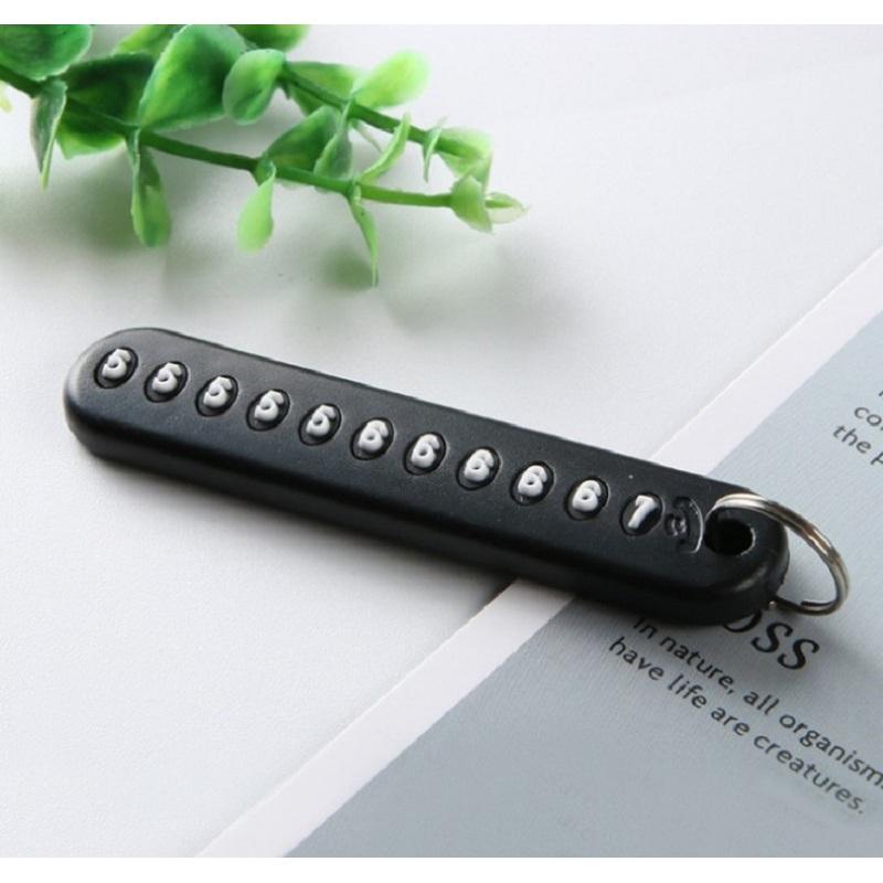 Moda bricolaj mașină motocicletă breloc chei lanț anti-pierdere număr de telefon