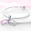 Charms Original Copper Pink Earphone Game Console Pendant Beads Fit Bracelet Diy Fine Gift Women Delicate Jewelry A