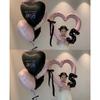 Pink Heart Cutout Balloon Photo Frame for First Birthday & Milestone Celebrations