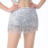 New Belly Dance Layer Sequins Skirt Tassel Chain Belt Wrap Party Club Indian Latin Hula Dancer Dress Performance Hip Waist Scarf