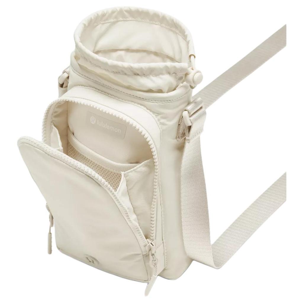 Lululemon Water Bottle 2L Squeeze Open Multi-Functional Nylon Shoulder Crossbody Bag Unisex Accessories Light-Ivory LU9BO7S-033454