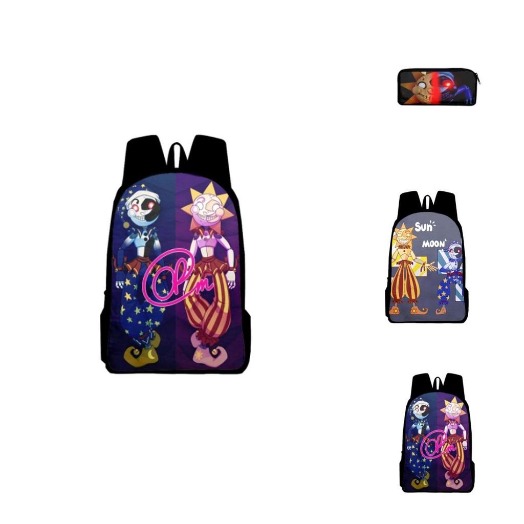Zaino Sundrop Moondrop di Five Nights At Freddy's Per Studenti Con Materiale Resistente