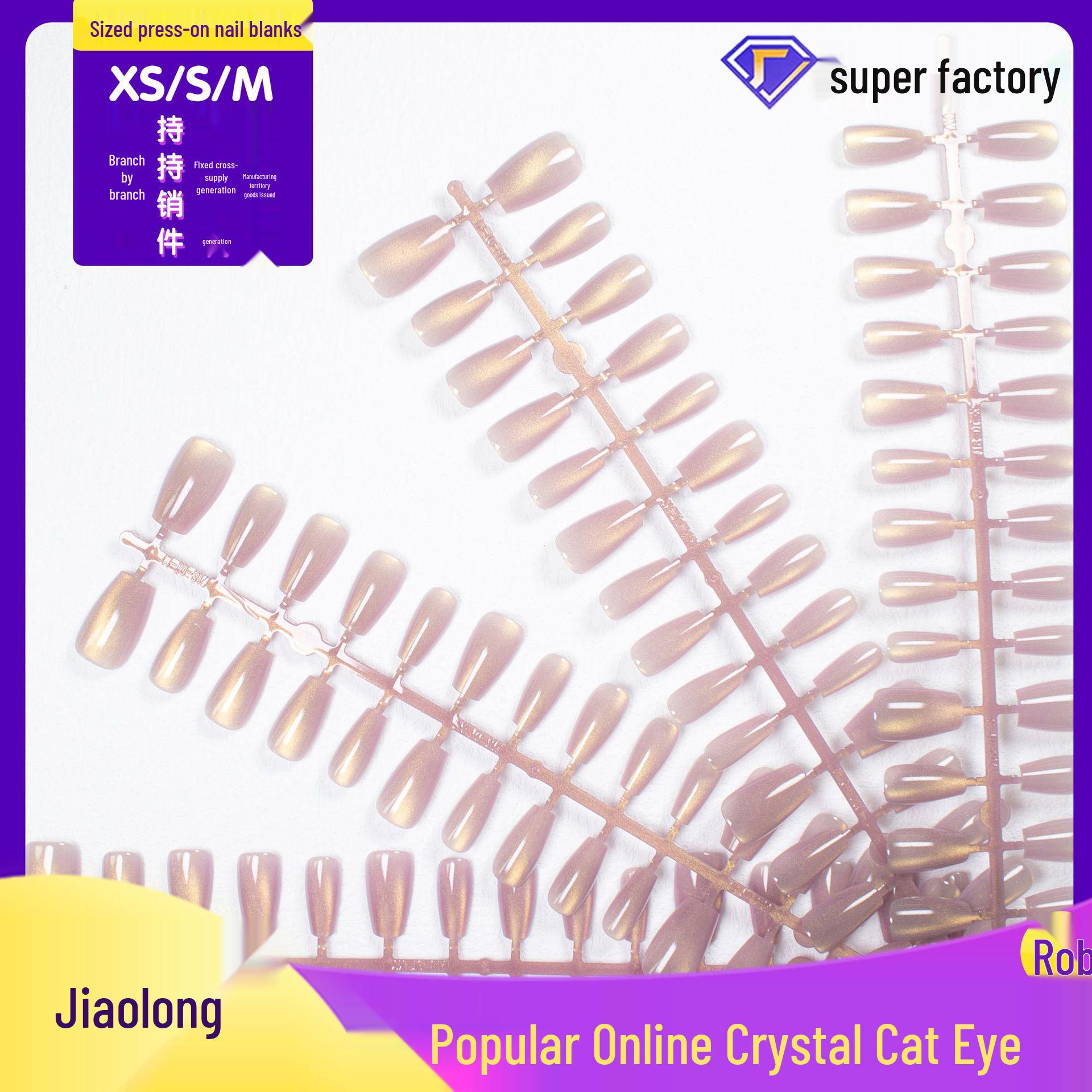 

Jiaolong DIY Cat Eye Removable Nail Stickers for Internet Celebrities