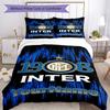 Inter Milan Customize Your Name Bedding Set Breathable Duvet Cover with Pillowcases Home Decoration Birthday Gift