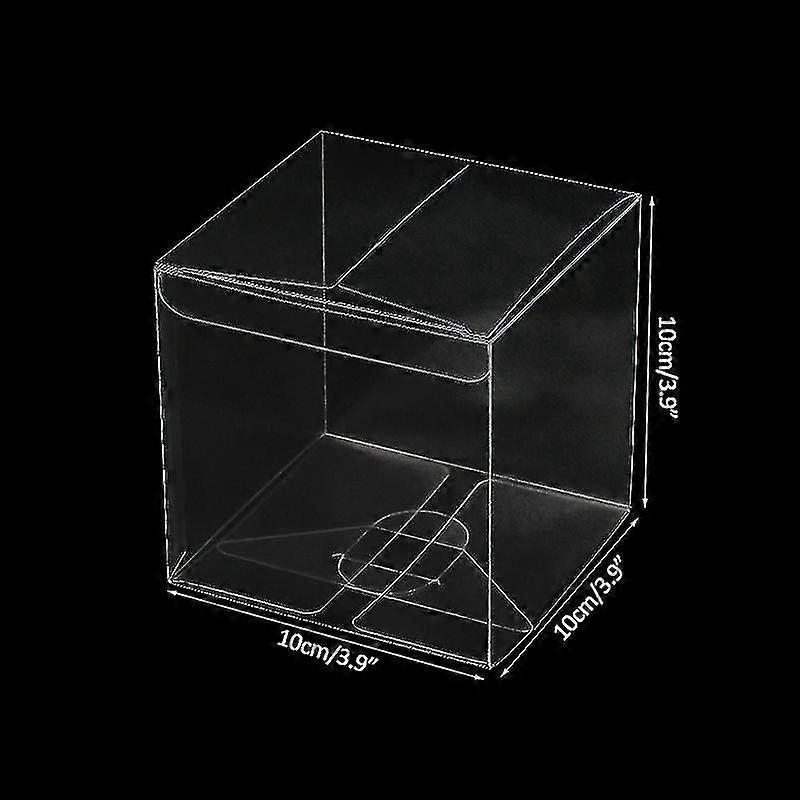 10pcs Transparent Pvc Candy Gift Box Cookie Chocolate Cake Packaging Boxes Baby