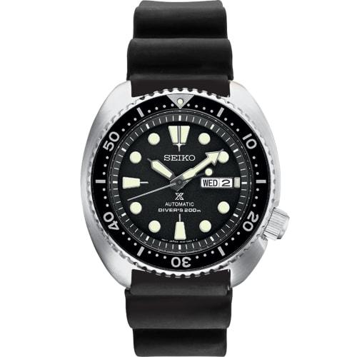 

SEIKO Men s Seiko SRPE93 Prospex Watch, 45mm, Stainless Steel, Black, Diver