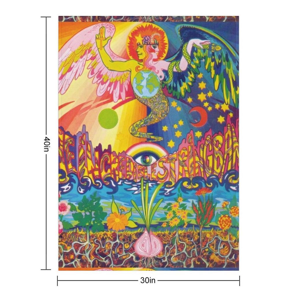 The Incredible String Band Album 5000 Spirits Throw Blanket Flannel Fabric Sofa Quilt Sofas blankets ands Blankets