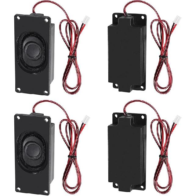 4 PCS Speaker 3 Watt 8 Ohm Mini Speaker 8ohm 3w Loundspeaker Micro for Arduino with JST-PH2.0 Interface for Small Electronic Projects Advertising