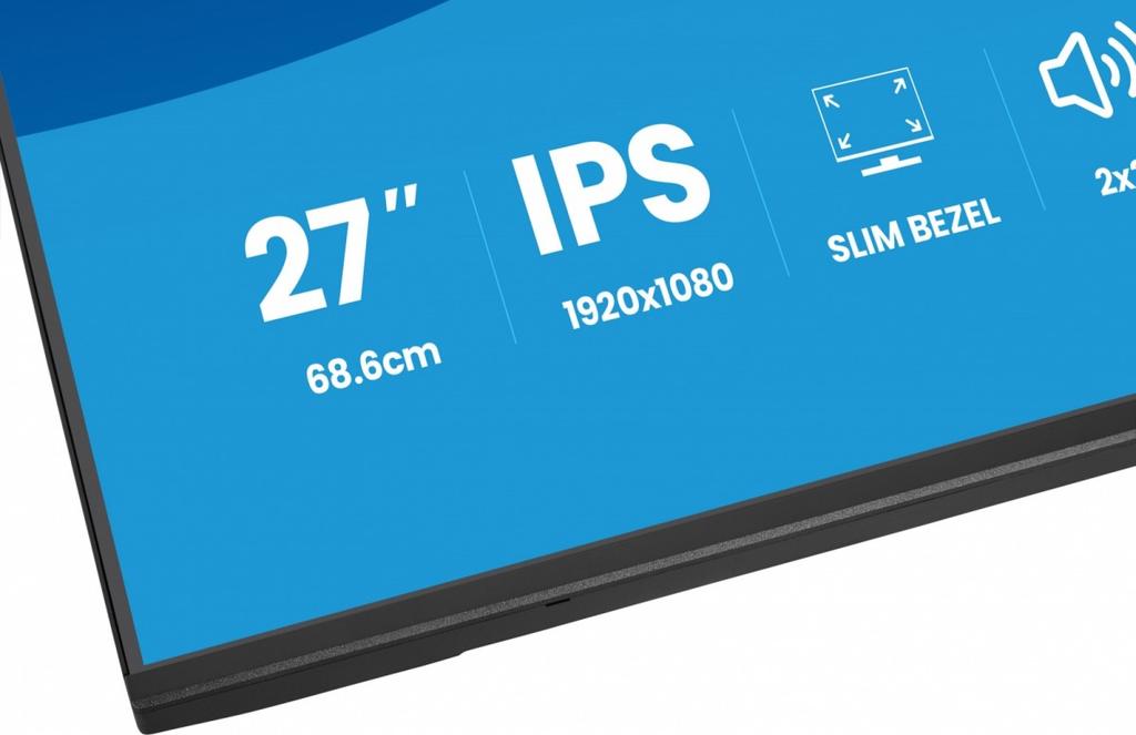 Monitor ProLite 27 pollici X2797HSU-B1 IPS, FHD, HDMI, DP, 120Hz, 350CD, 2xUSBv3.2, 2xUSB-C, Garanzia 5 anni