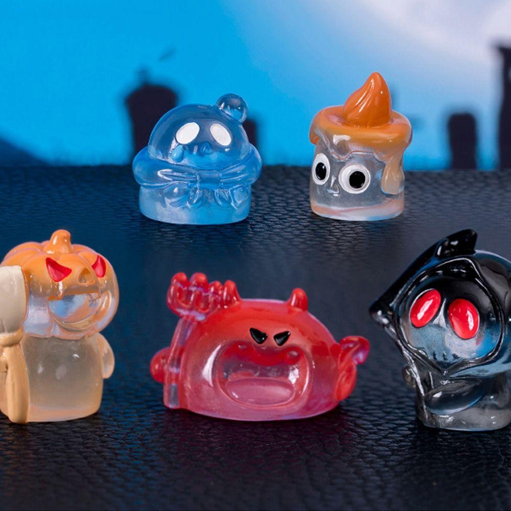 Scary Mini Ghost Ornament One-eyed Pumpkin Bat Skull Halloween Decorations  Holiday Party Decor