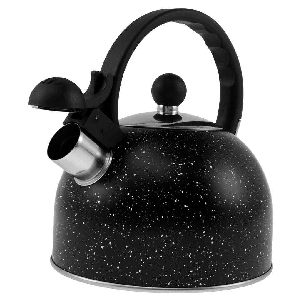Chaleira Apito com Alça Ergonômica 2L Chaleira para Fogão Aço Inoxidável Chaleira para Chá para Fogão a Gás Fogão de Indução