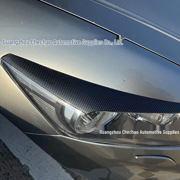 Накладки на фары из углеродного волокна для Honda Accord 2008-2013 (8-е поколение) Piano Black One Pair