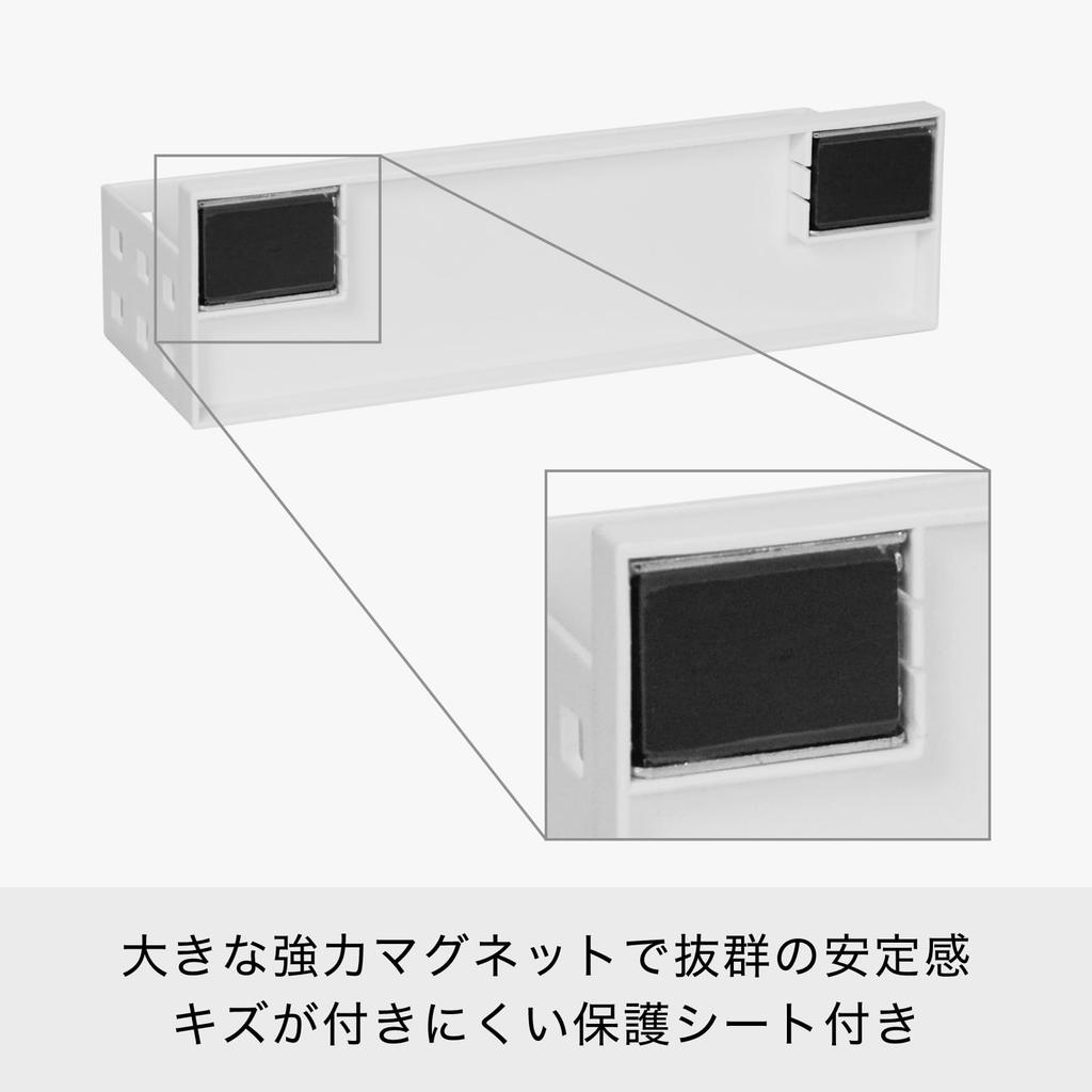 Kuchyň Prádelna Magnetické úložiště Silný magnet Kořenka Bílá Lze připevnit na lednici 8050 Like-it Mag-On