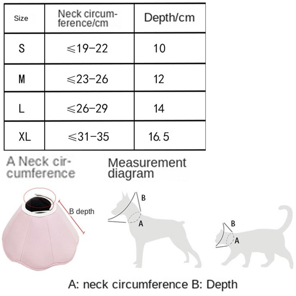 Protective Cat Anti-licking Circle Anti-Slip Kitten Neck Cone Pet Recovery Cone  for Wound Heal