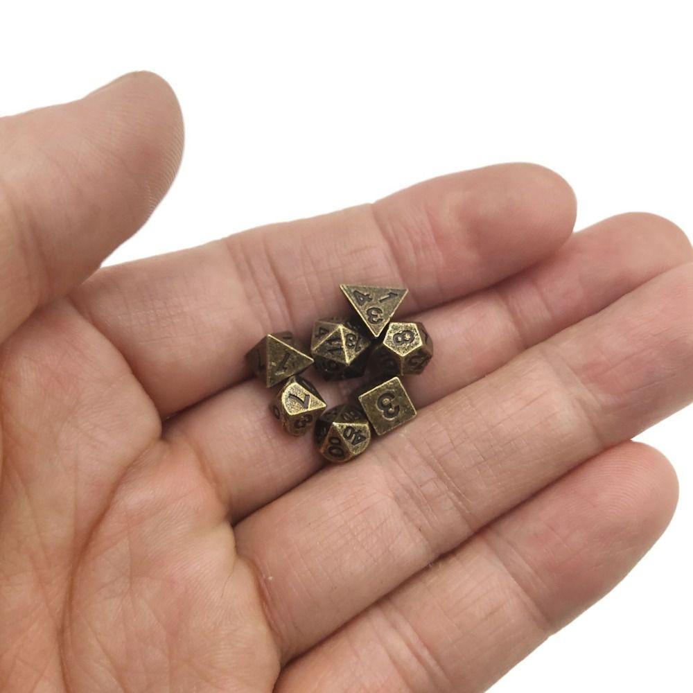 Polyhedron RPG Dice Kirsite Dice Set Gambling Table Games Dice  Party