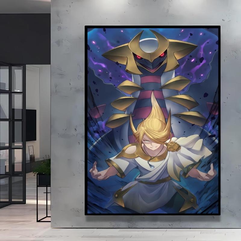 Hot Anime Poster Pokemon Akari Arceus Cartoon Character Picture High Quality Canvas Children's Room Home Decoration Paintings