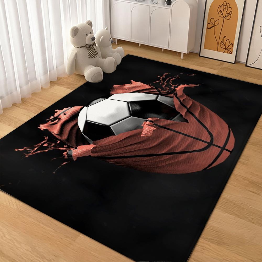 Football Game Patterned Rug Allseason Carpet For Bathroom Kitchen Home Decor New Year Gift