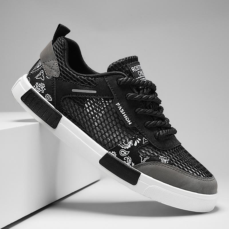 Teen mesh breathable summer thin hollow sports mesh shoes large size running soft-soled shoes 39